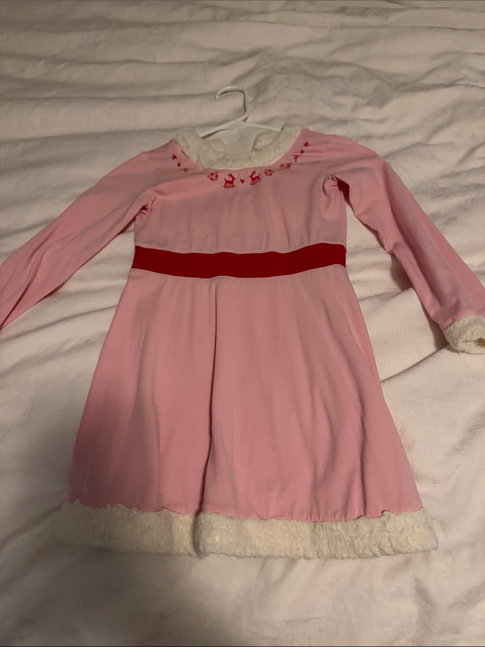 Hanna Andersson Pink Dress with Red Waistband